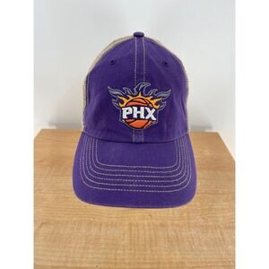 Phoenix Suns PHX Trucker Hat Purple Tan Mesh Adjustable 47 Brand NBA